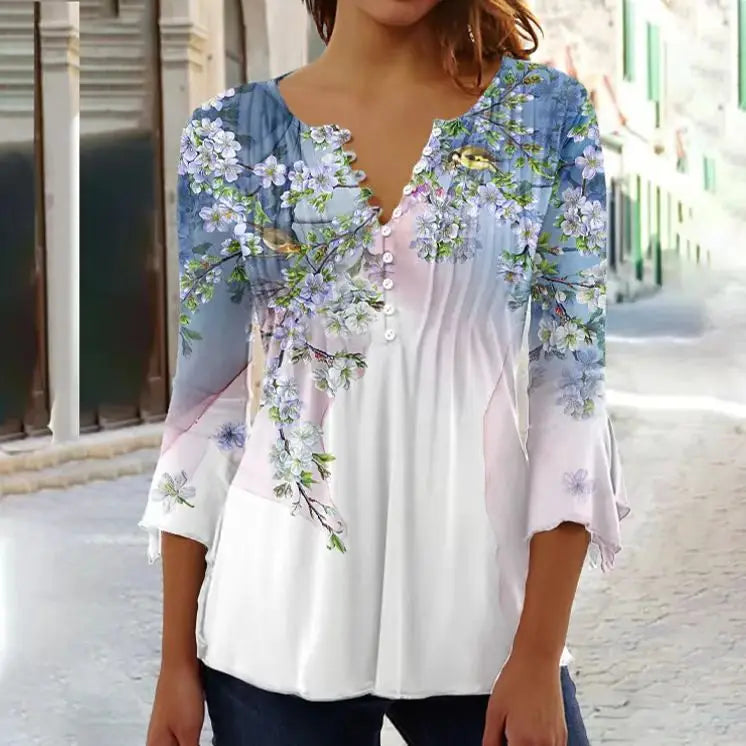Fresco y femenino Camisa