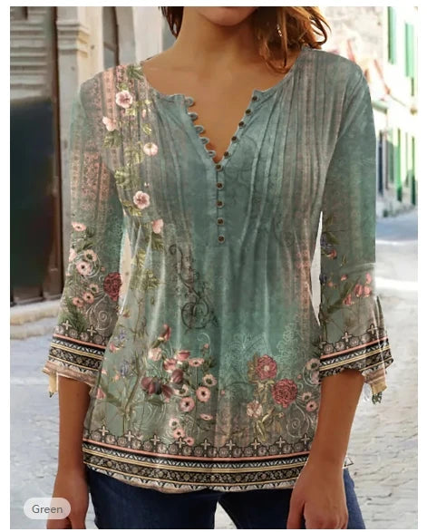 Fresco y femenino Camisa