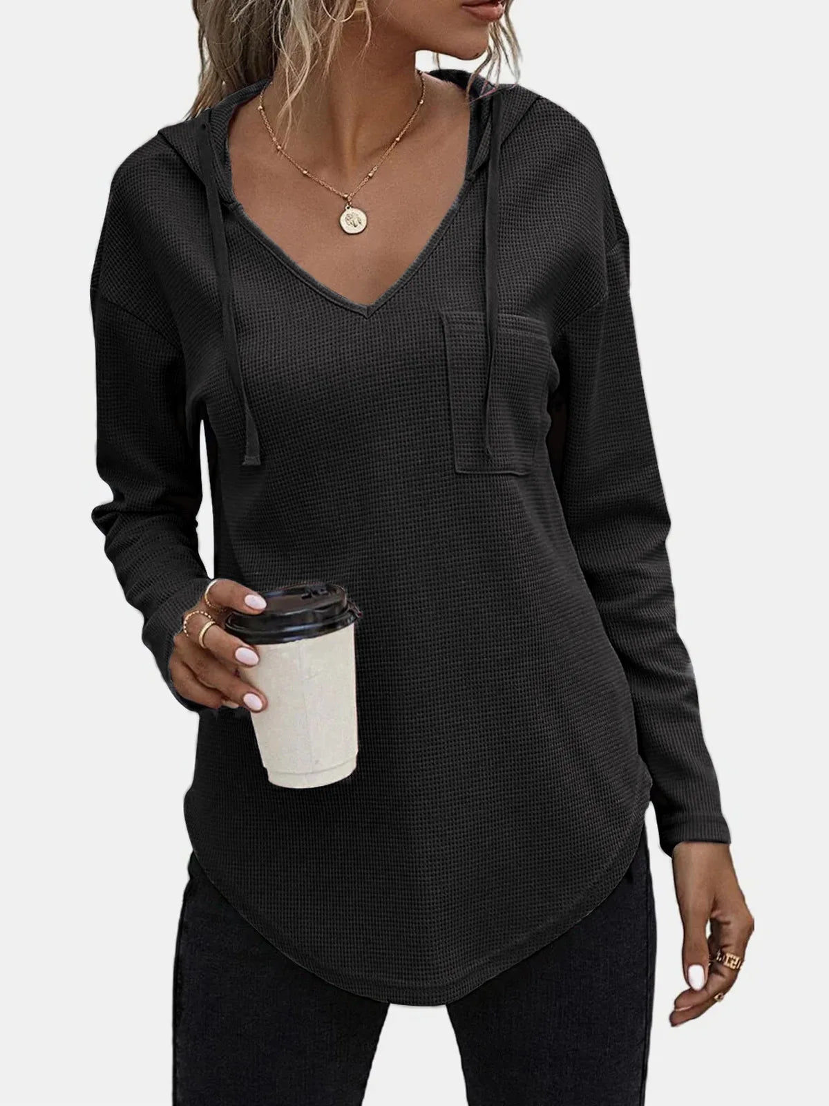 Acogedor y chic Sudadera con capucha