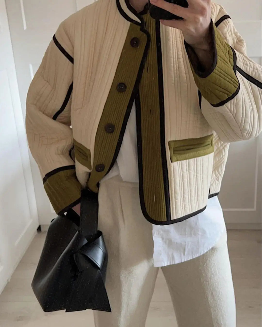 CM | elegante chaqueta en patchwork chic