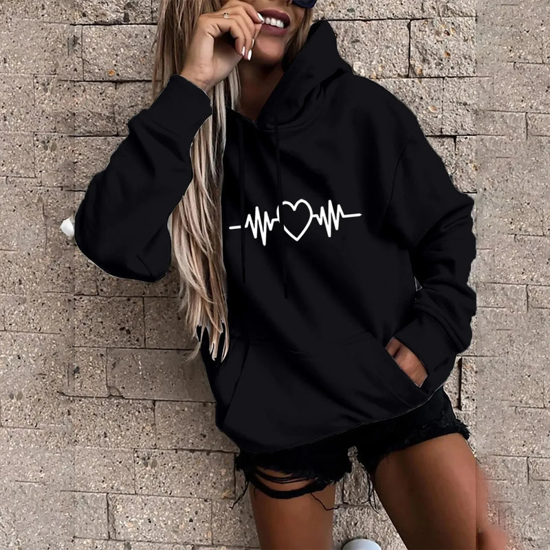 Fresco y casual Sudadera con capucha