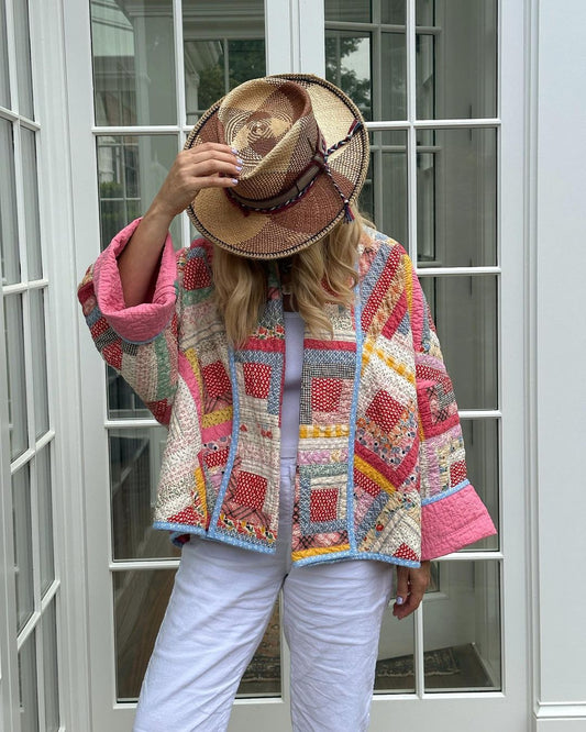 CM | elegante chaqueta acolchada patchwork