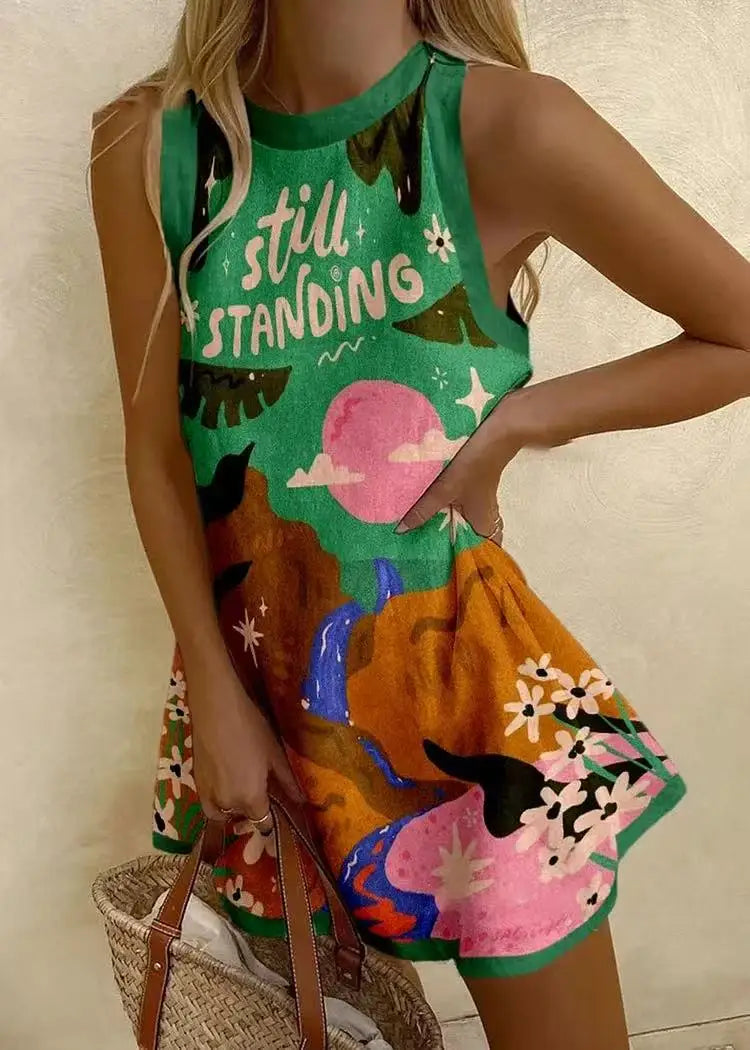 Fresco y casual Vestido