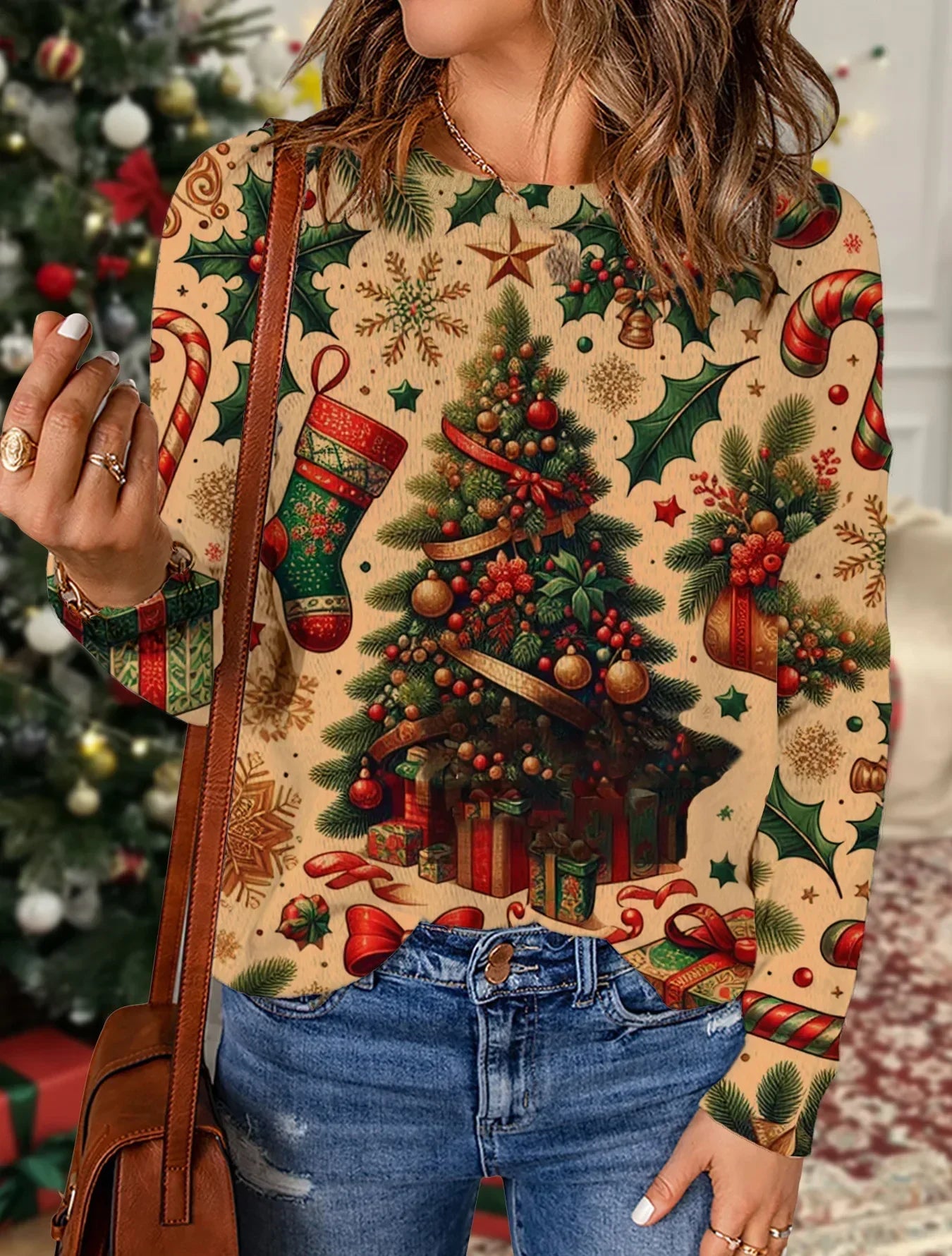 Suéter de inspiración vintage