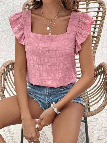 Fresco y femenino Camisa