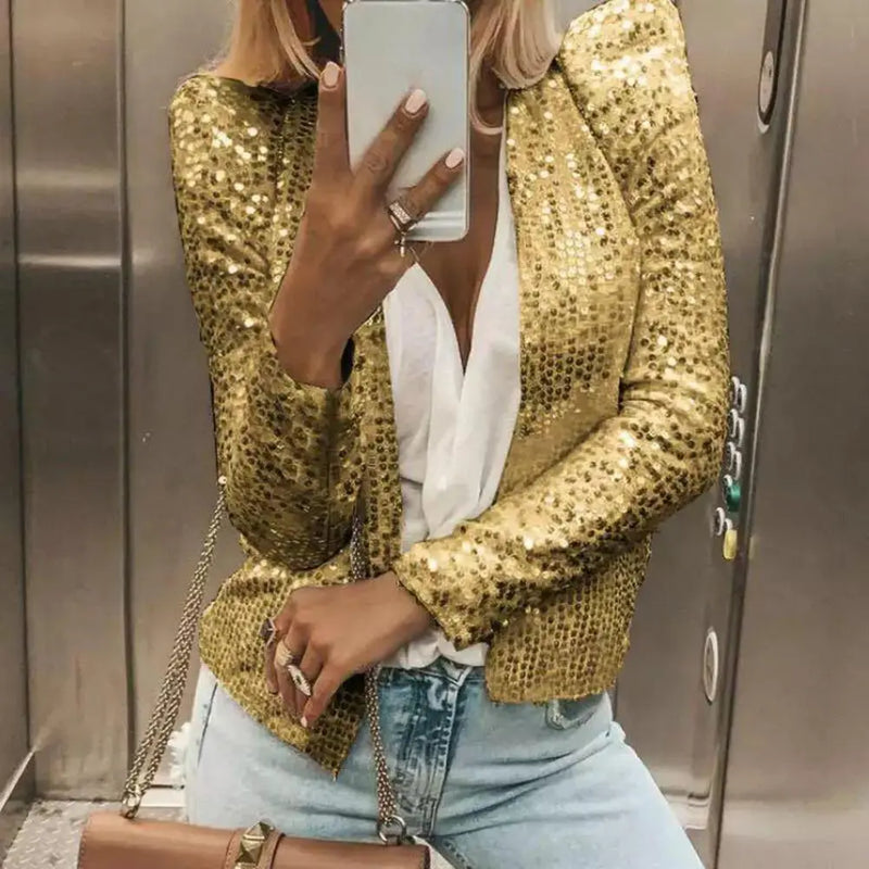 CM | elegante blazer de lentejuelas