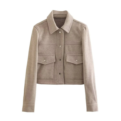 CM | Chaqueta chic con bolsillos para mujer