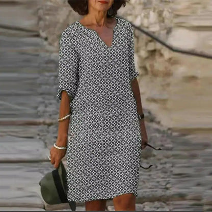 KL | Vestido midi con escote en V