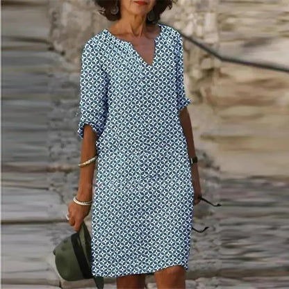 KL | Vestido midi con escote en V