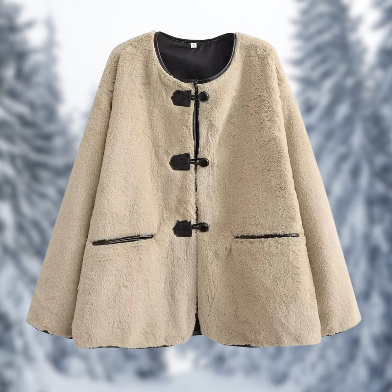 CM | Chaqueta polar de piel sintética para invierno