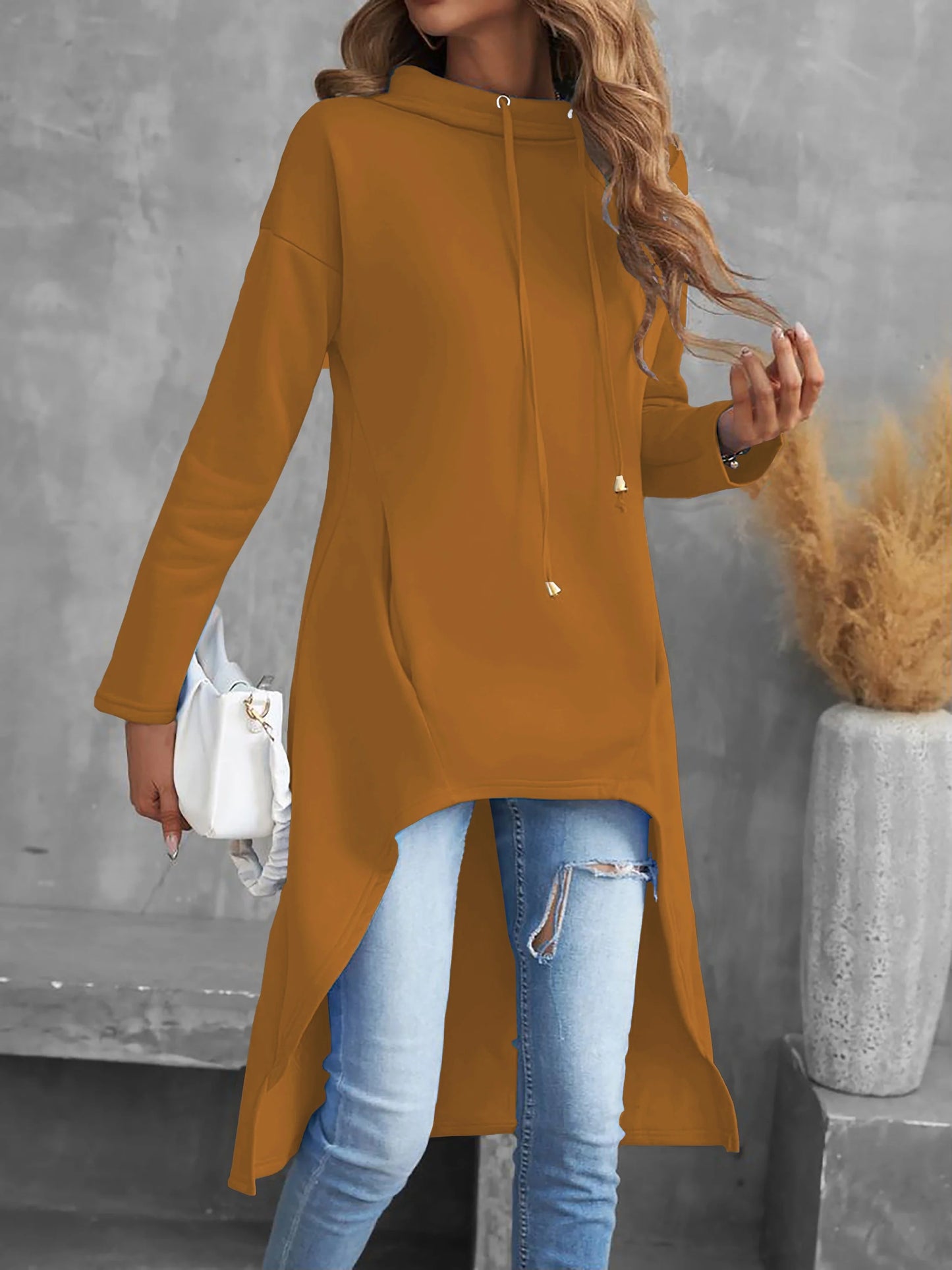 Suave y sofisticado Sudadera con capucha