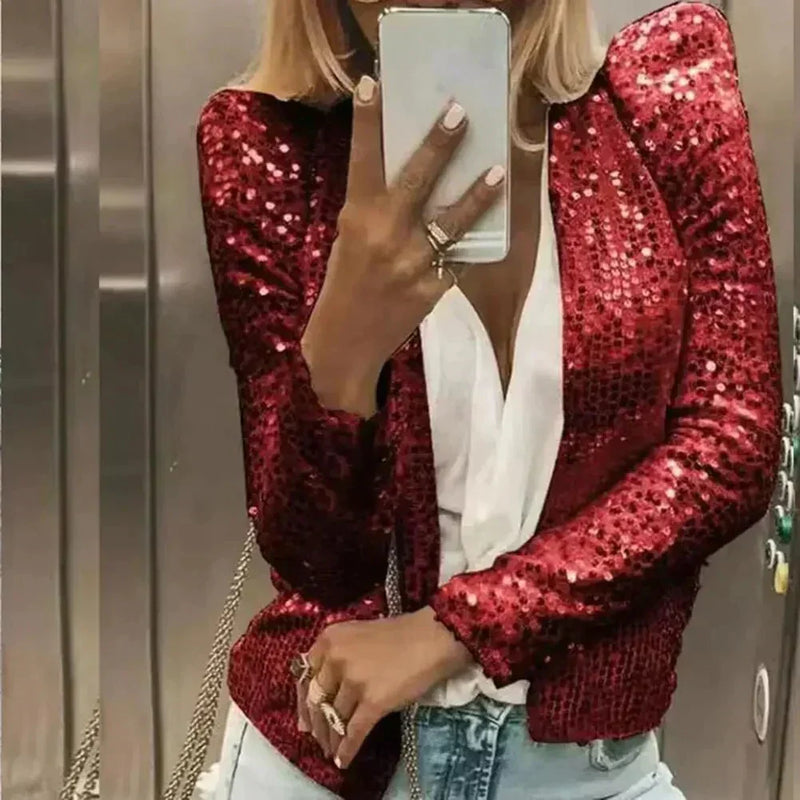 CM | elegante blazer de lentejuelas