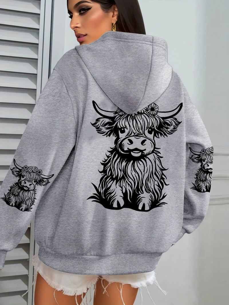 Lujoso y elegante Sudadera con capucha