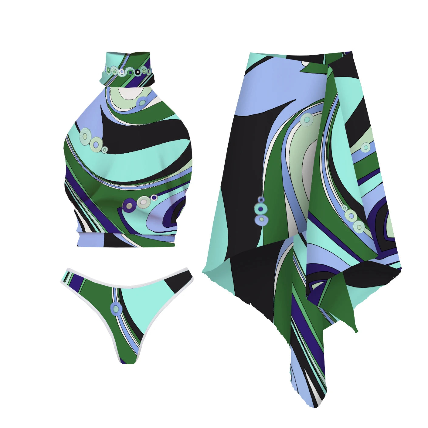 Inspired Bathing Suit With a Contemporary Edge