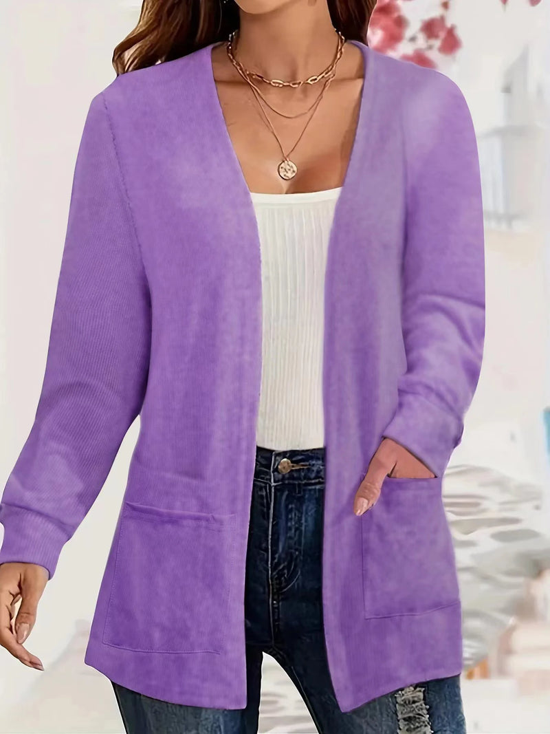 Fresco y femenino Chaqueta de punto