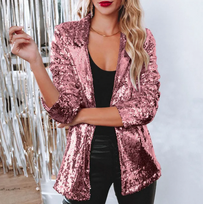 CM | Blazer de lentejuelas para mujer