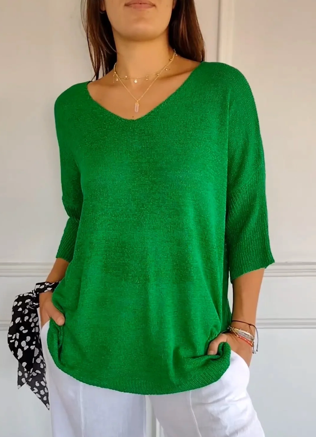 KL | Camisa con mangas semilargas