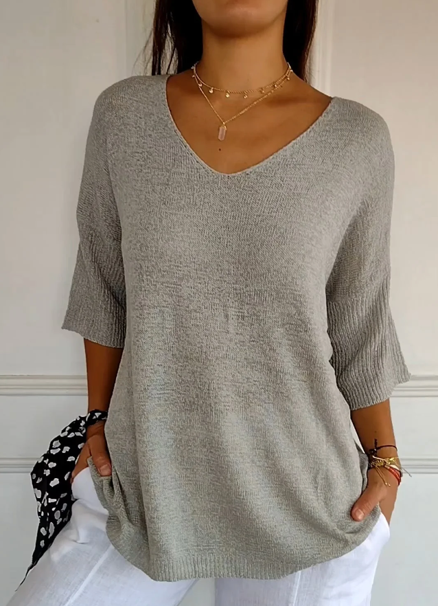 KL | Camisa con mangas semilargas