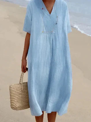 KL | Vestido midi con escote en V