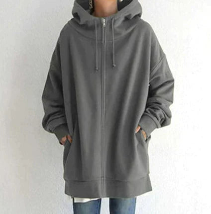 CM | Sudadera de invierno con cremallera para mujer
