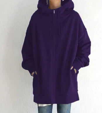 CM | Sudadera de invierno con cremallera para mujer