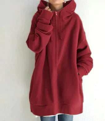 CM | Sudadera de invierno con cremallera para mujer