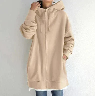CM | Sudadera de invierno con cremallera para mujer