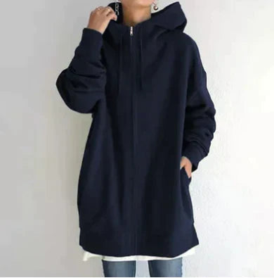 CM | Sudadera de invierno con cremallera para mujer
