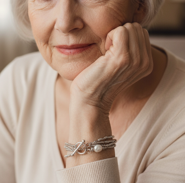 Perla Pulsera hermoso con estilo único