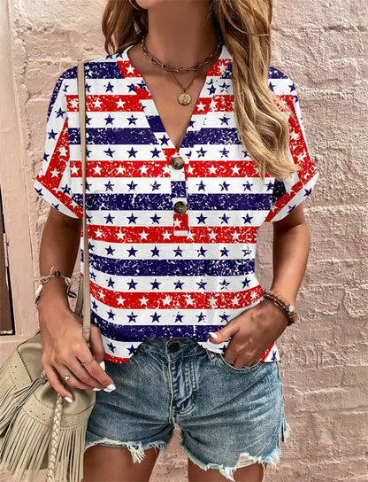 Fresco y femenino Camisa