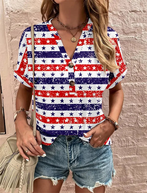 Fresco y femenino Camisa