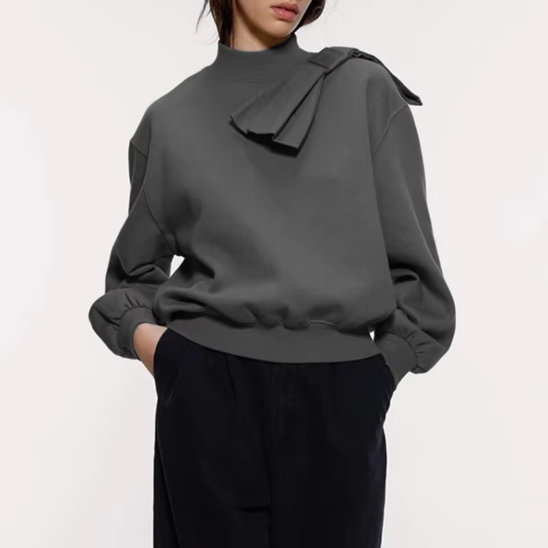 CM | Sudadera elegante con lazo