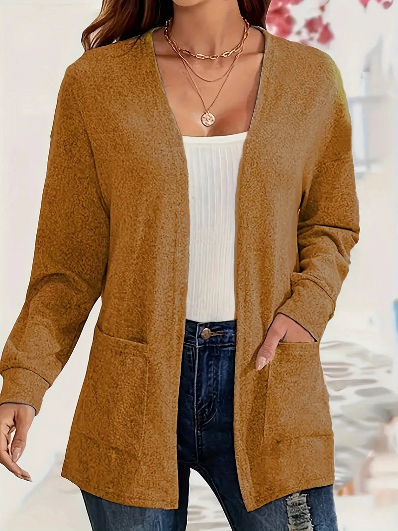 Fresco y femenino Chaqueta de punto