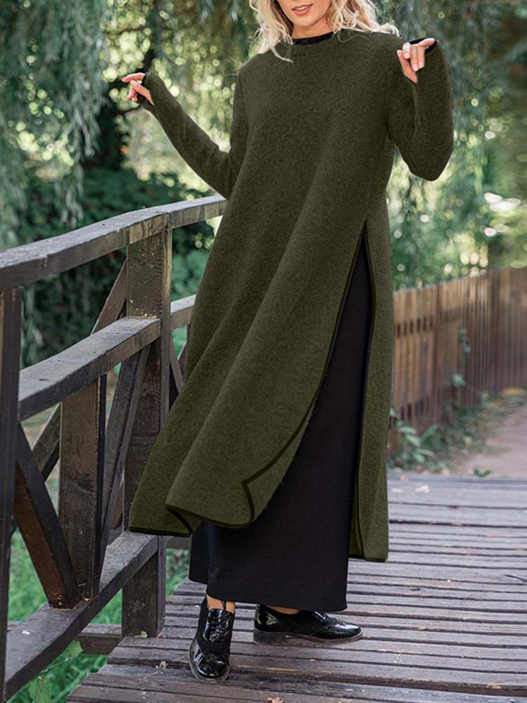 KL | Vestido de invierno sencillo y chic