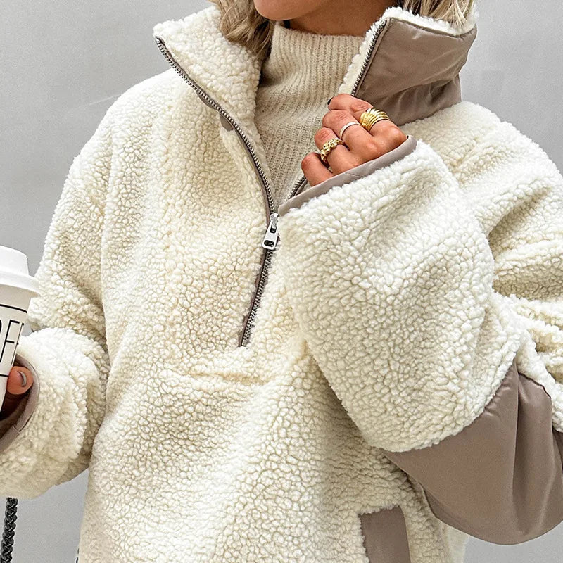 Suave y sofisticado Sudadera con capucha