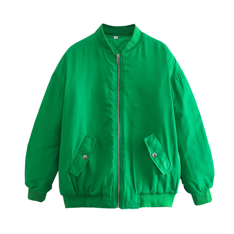 CM | Chaqueta oversize con cremallera