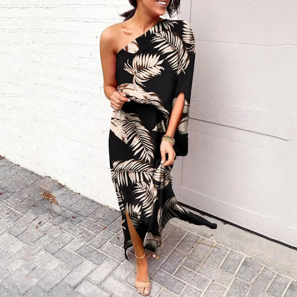 KL | Vestidos con hombros diagonales