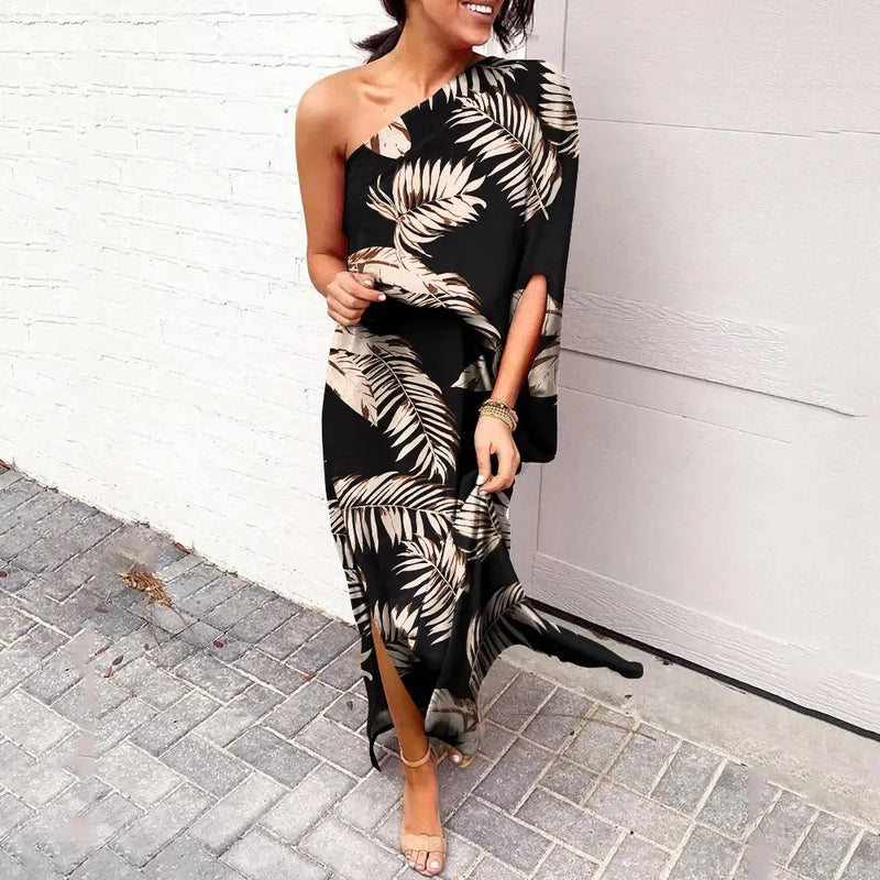 KL | Vestidos con hombros diagonales