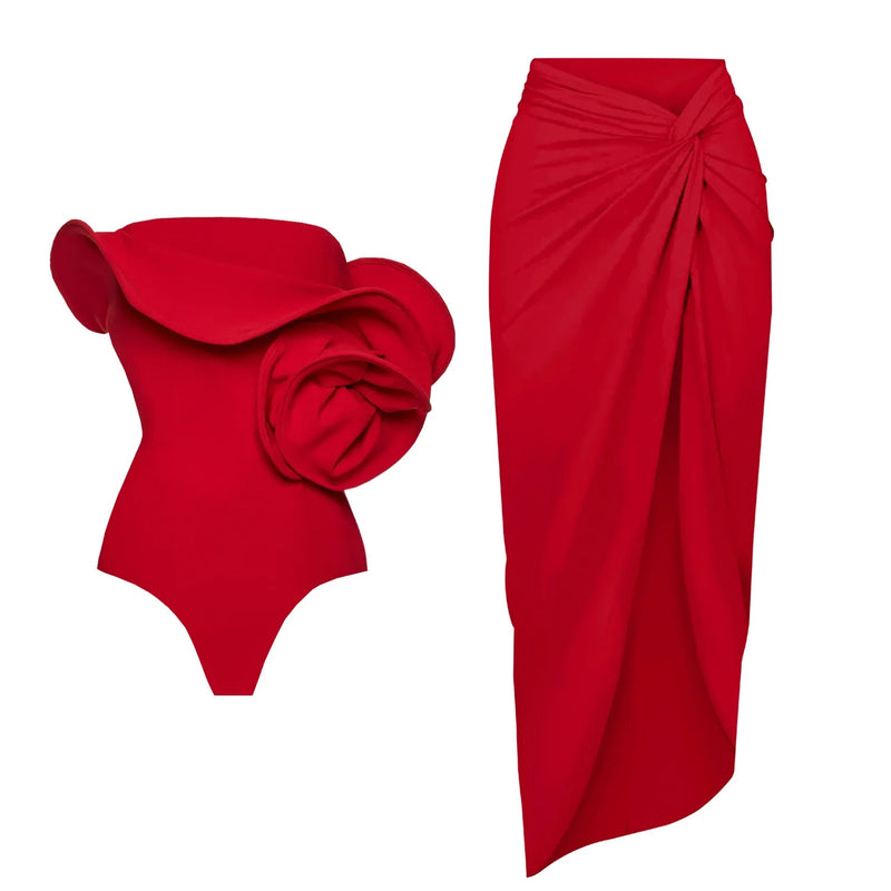 Beautifully Finished Bathing Suit in a Timeless Design