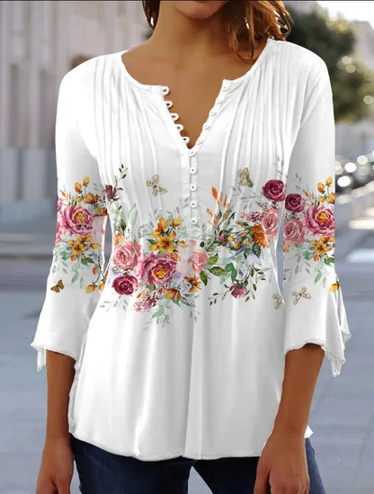 Fresco y femenino Camisa