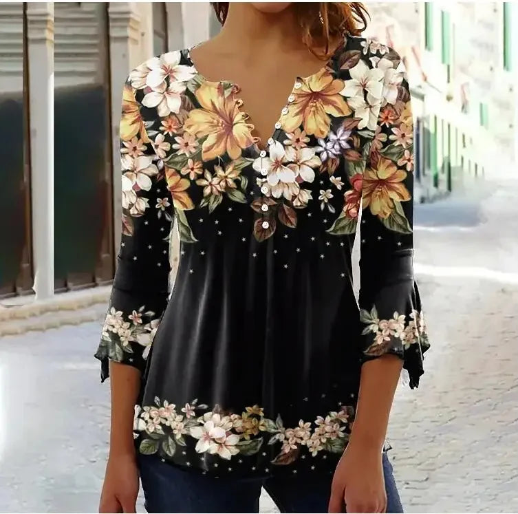 Fresco y femenino Camisa