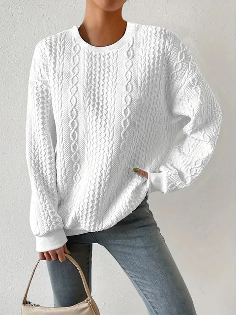 CM | Sudadera de cuello redondo y manga larga