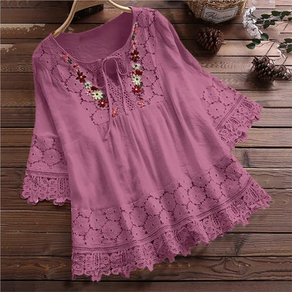 Fresco y femenino Camisa