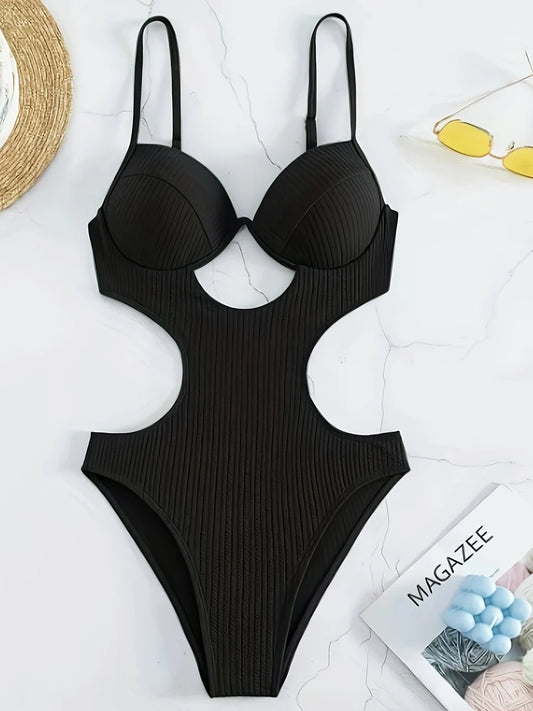 Sophisticated Monokini With a Clean Classic Look