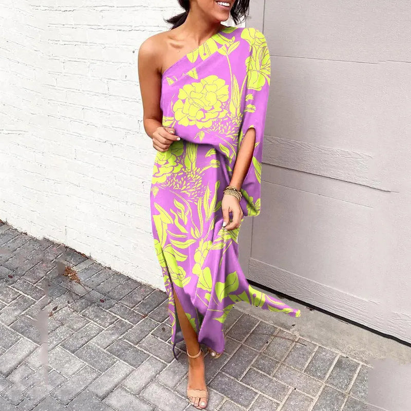 KL | Vestidos con hombros diagonales