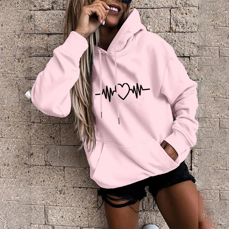 Fresco y casual Sudadera con capucha