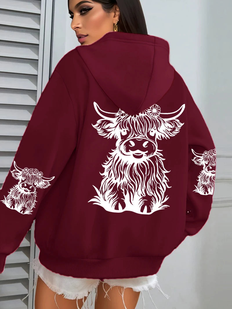 Lujoso y elegante Sudadera con capucha