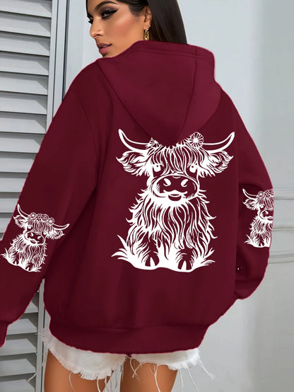 Lujoso y elegante Sudadera con capucha