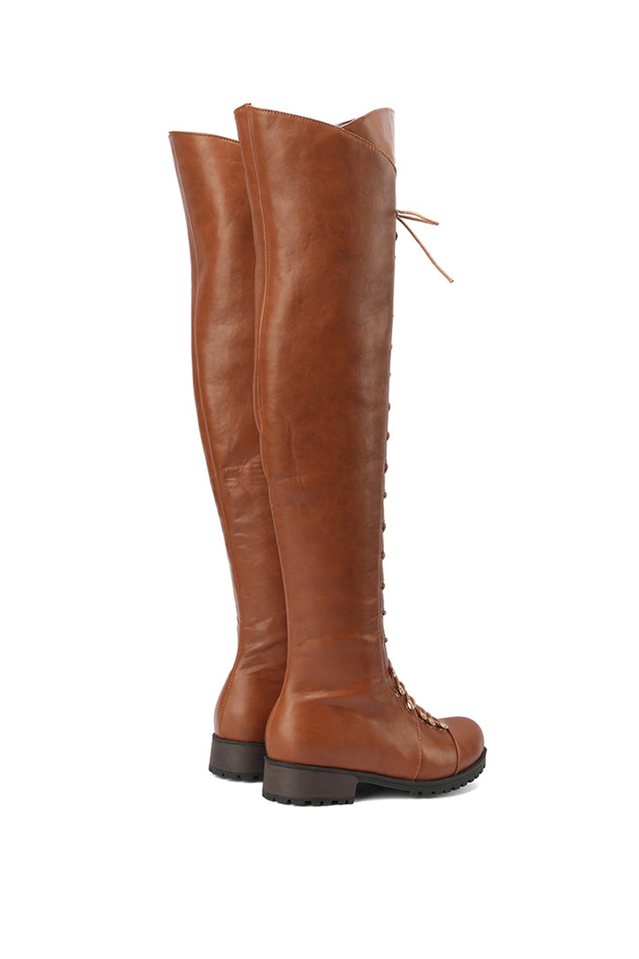 KL | Botas sobre la rodilla con cordones