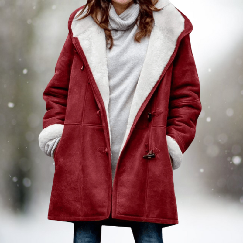 CM | Chaqueta con capucha suave y mullida